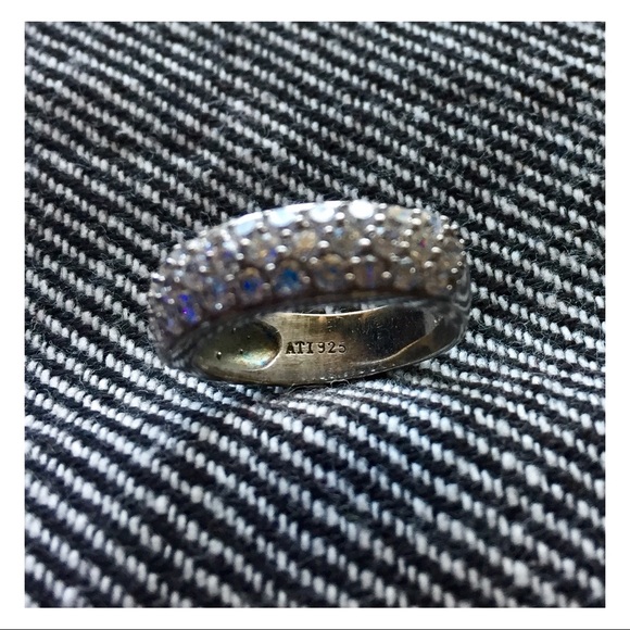 EXPRESS Pavé Dome Sterling Silver Ring - Picture 3 of 5